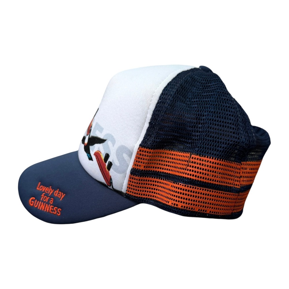 Guinness Toucans Trucker Hat Mens Snapback Stripes Toucan Beer Streetwear Foam - Picture 2 of 13